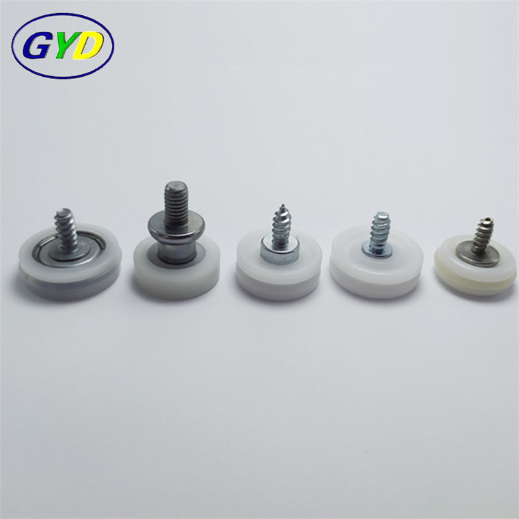 Best quality plastic cash drawer pulley ball bearings sliding drawer guide roller wheels with bearing