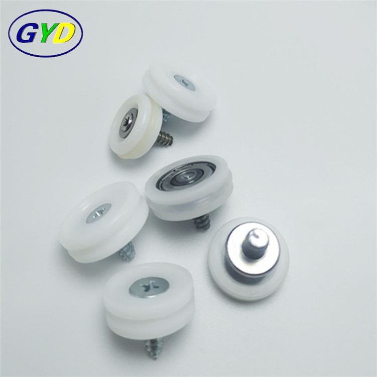 Best quality plastic cash drawer pulley ball bearings sliding drawer guide roller wheels with bearing