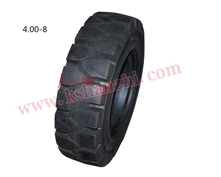 Factory Wholesale Forklift Tire, Forklift Parts 4.00-8, 5.00-8 Rubber Solid Tyre