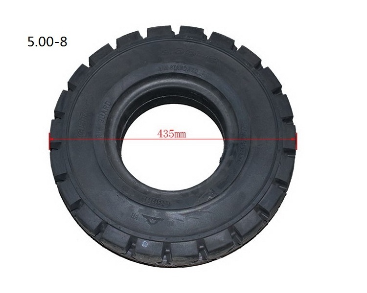 Factory Wholesale Forklift Tire, Forklift Parts 4.00-8, 5.00-8 Rubber Solid Tyre