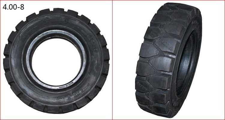 Factory Wholesale Forklift Tire, Forklift Parts 4.00-8, 5.00-8 Rubber Solid Tyre