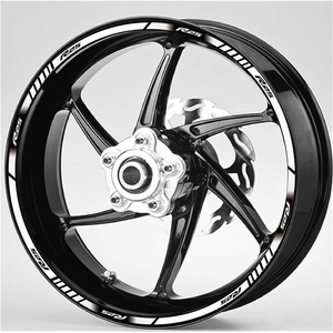 Motorcycle Front And Rear Rims Cover Outer Rim Stickers 20 Stripes Reflective Wheel Tire Decal For YAMAHA R25