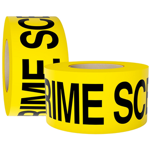 Custom Printed Text Crime Scene Danger Tape Yellow Warning Tape for Danger Hazardous Areas