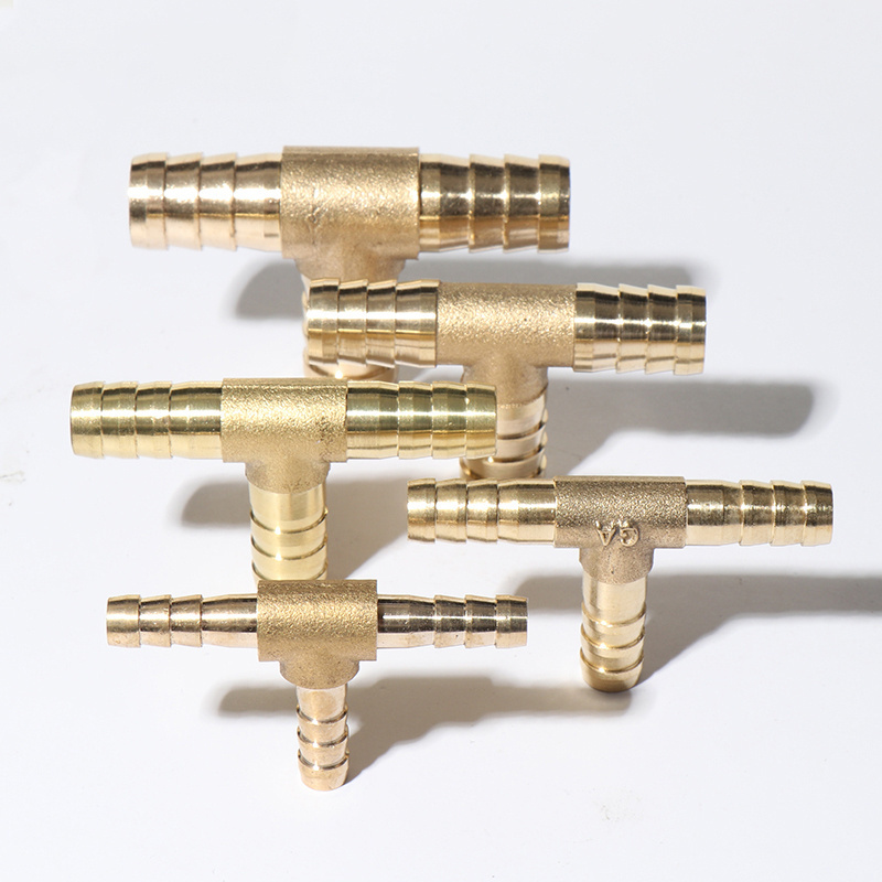 Brass Barb Pipe Fitting 2 3 4 way connector For 4mm 5mm 6mm 8mm 10mm 12mm 16mm 19mm hose copper Pagoda Water Tube Fittings