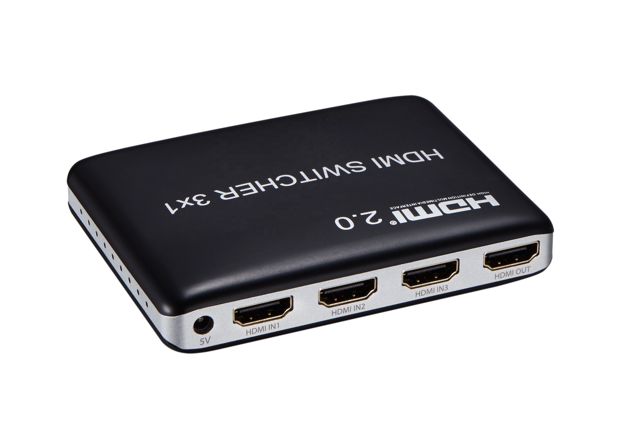 V2.0 HDMI Switch 3X1 with IR remote control 4Kx2K@60hz  Plastic HDMI Switch 3X1