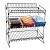 Metal Wire Square powder Coated Storage Rack Stainless Steel Mounted Multipurpose Storage Shelf