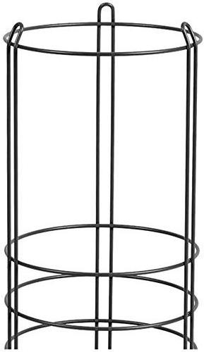 Tall Umbrella Stand Holder-Large Black Iron Umbrella Rack for Home and Office Decor Round Metal Umbrella Basket