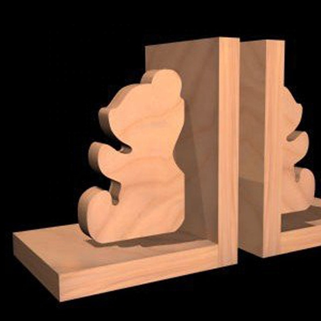 wooden elephant bookend Hand Made Rustic Wooden Animal Bookends