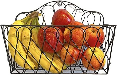 Iron Round Fruit Basket Copper Plating Standard Size Storage Basket And Wire Basket For Kitchen Storage Handmade Customized