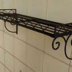 SMETA approved factory outdoor metal shelves Iron Wall Shelf Unit with Coat hooks Large