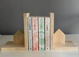 wooden elephant bookend Hand Made Rustic Wooden Animal Bookends