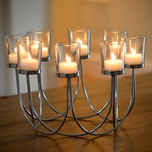 Metal Light  Votive Candle  Holder Tea Light Glass Candle Holder Wedding Christmas Table Decoration