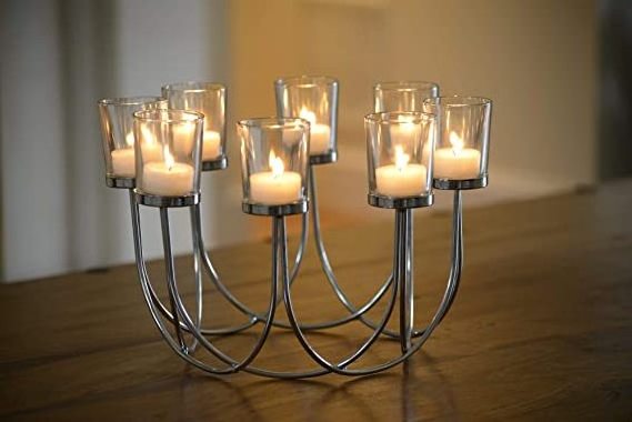 Metal Light  Votive Candle  Holder Tea Light Glass Candle Holder Wedding Christmas Table Decoration