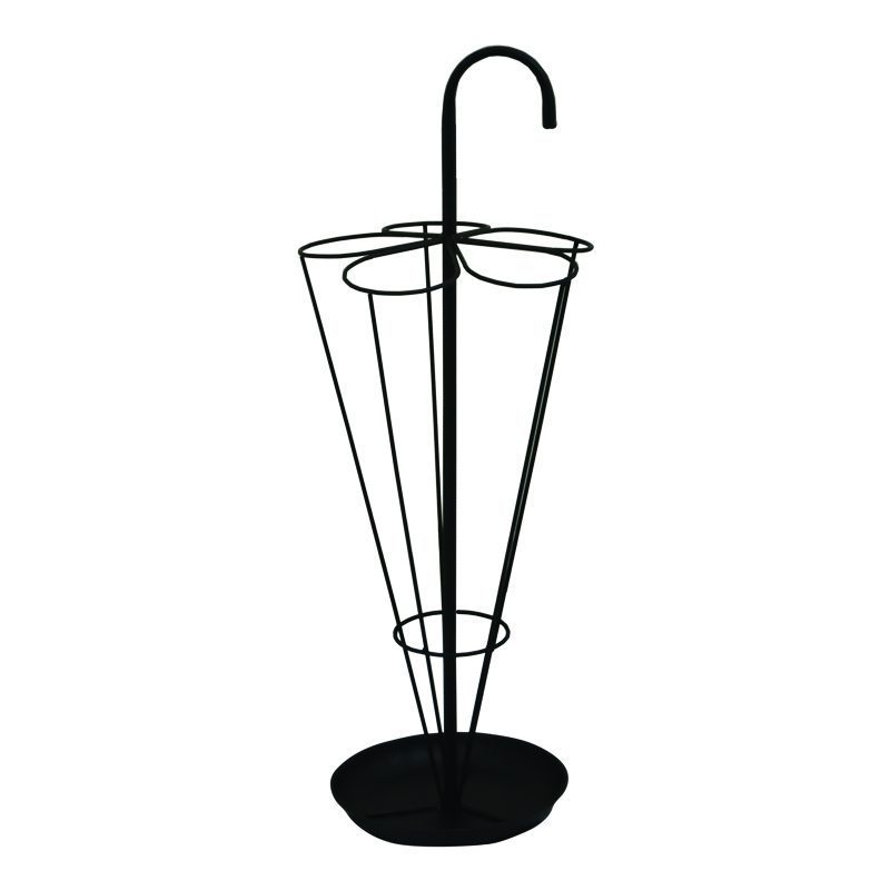 Iron metal wet umbrella display stand decorative rack holder for hotel home office Black  Finished Metal Iron Umbrella Stand