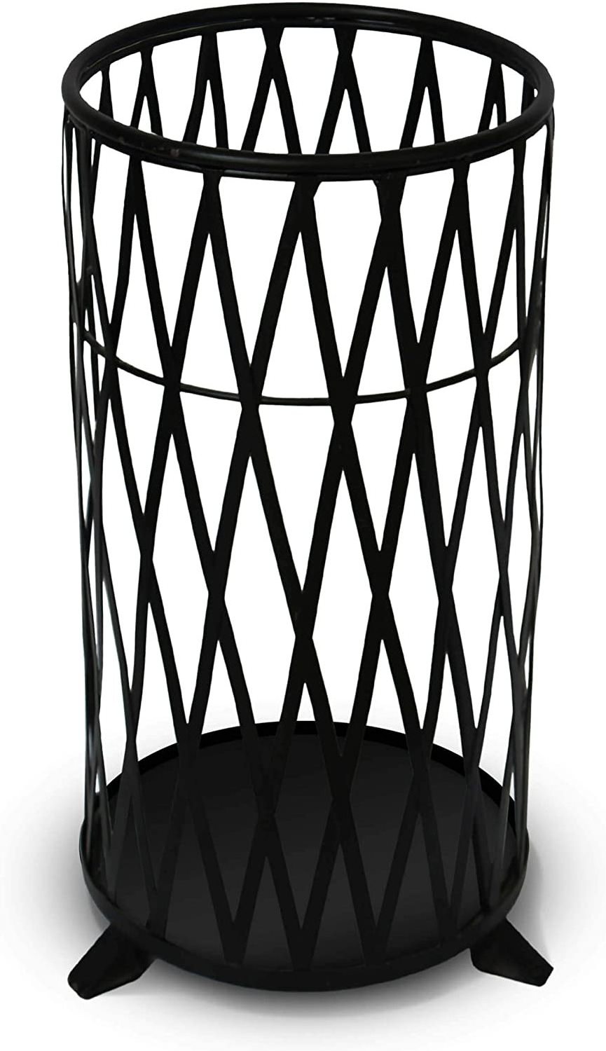 Metal Umbrella Holder For Home Indoor & Outdoor. Rustproof Black Umbrella Rack and Cane Stand Hand