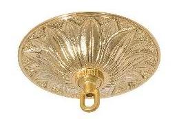 Brass Plated Ceiling  Canopy Pendant Light Canopy Kit, Ceiling Light Cover Plate with Chandelier Hook