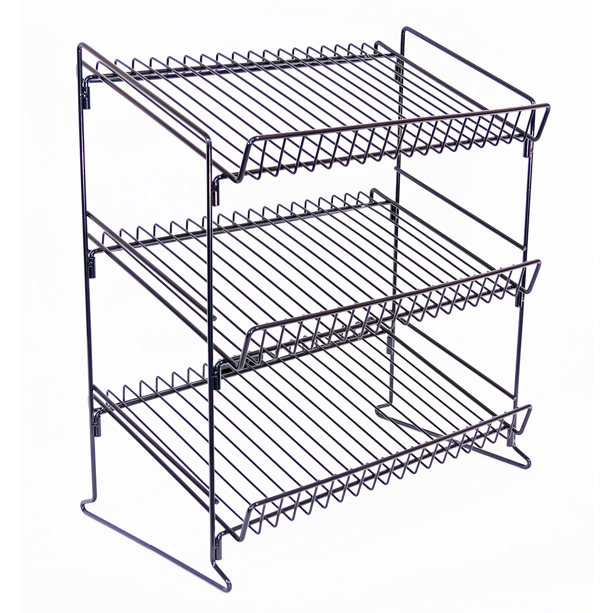 Metal Wire Square powder Coated Storage Rack Stainless Steel Mounted Multipurpose Storage Shelf