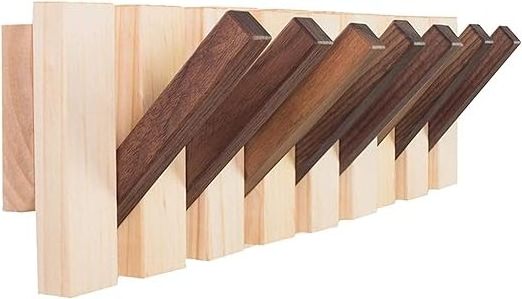 Solid Wood Piano Coat Rack, Wall Mounted Handmade Coat Hat Hanger Backpack Holder