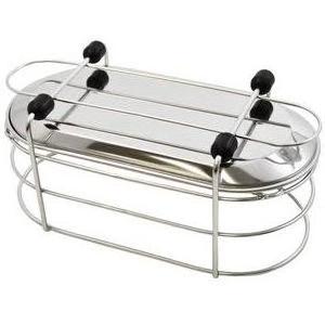 Bathroom Shower Shelf Kitchen Rack Storage Organizer Stainless Steel Adhesive Shower Caddy For Shampoo