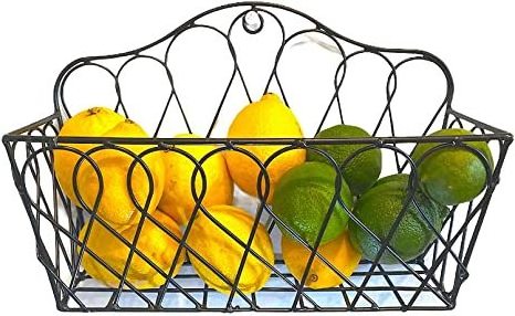 Iron Round Fruit Basket Copper Plating Standard Size Storage Basket And Wire Basket For Kitchen Storage Handmade Customized