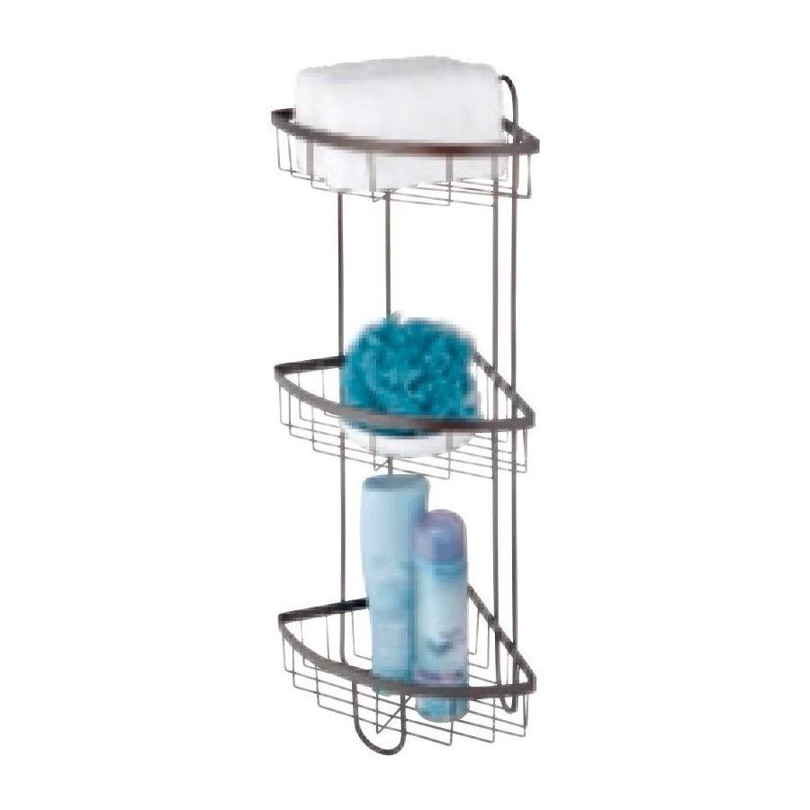 3 Tier Bathroom Caddy hanging Bathroom Stainless Steel Corner Shower Caddy Stand Black Wash Room Shelf Storage For Wash Bottle