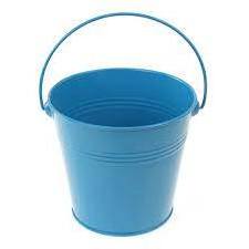 blue Steel Serving Buckets Mini Chip Royal Blue Metal Blue Ice Bucket with Tong Aluminum Ice Champagne Bucket