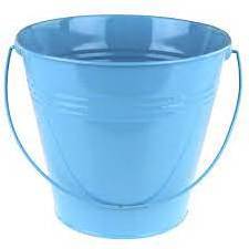 blue Steel Serving Buckets Mini Chip Royal Blue Metal Blue Ice Bucket with Tong Aluminum Ice Champagne Bucket