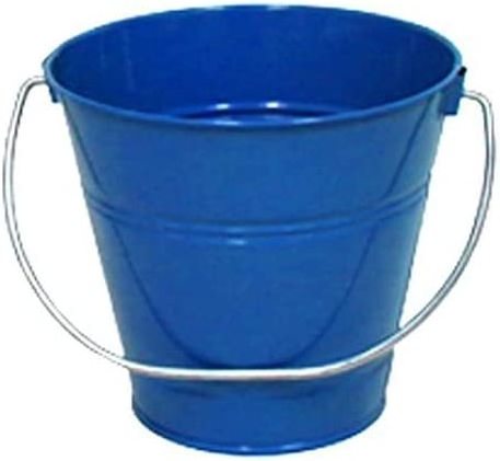 blue Steel Serving Buckets Mini Chip Royal Blue Metal Blue Ice Bucket with Tong Aluminum Ice Champagne Bucket