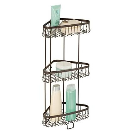 3 Tier Bathroom Caddy hanging Bathroom Stainless Steel Corner Shower Caddy Stand Black Wash Room Shelf Storage For Wash Bottle