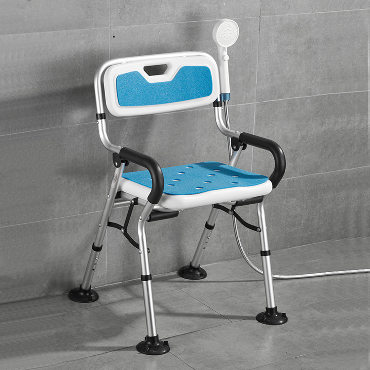 Hot selling Ksitex assist bathroom portable elderly medical shower chairs shower chair for the elderly