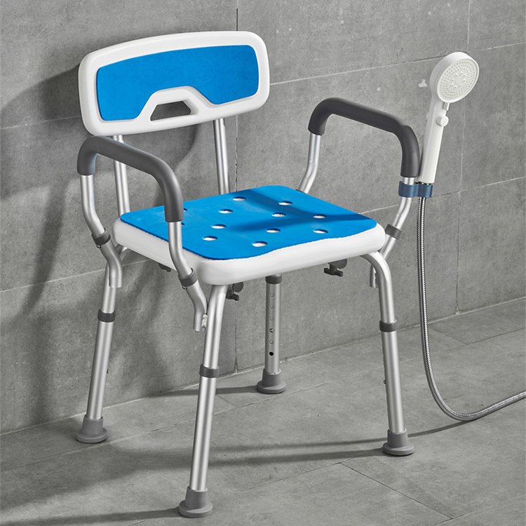 Hot selling Ksitex assist bathroom portable elderly medical shower chairs shower chair for the elderly