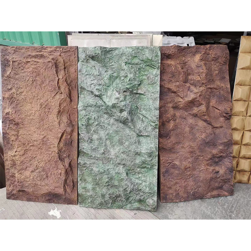 EX-Factory Price 3D pu mushroom stone artificial pu faux stone wall panel rock outdoor polyurethane stone panel pu block wall