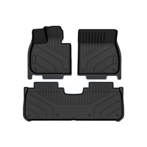 High quality waterproof decorative double layer 7D leather XPE material customized car carpet floor foot mats