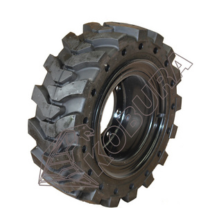 China Manufacturer   Skid Steer Tire Skid Steer Loader Tires 23X8.5-12 27X12-15 27X8.5-15 Size Solid Rubber Tires From