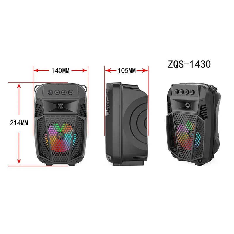 Karaoke Blue Tooth Speaker Outdoor RGB light Wireless Stand Funny Wireless Subwoofer party portable Speaker