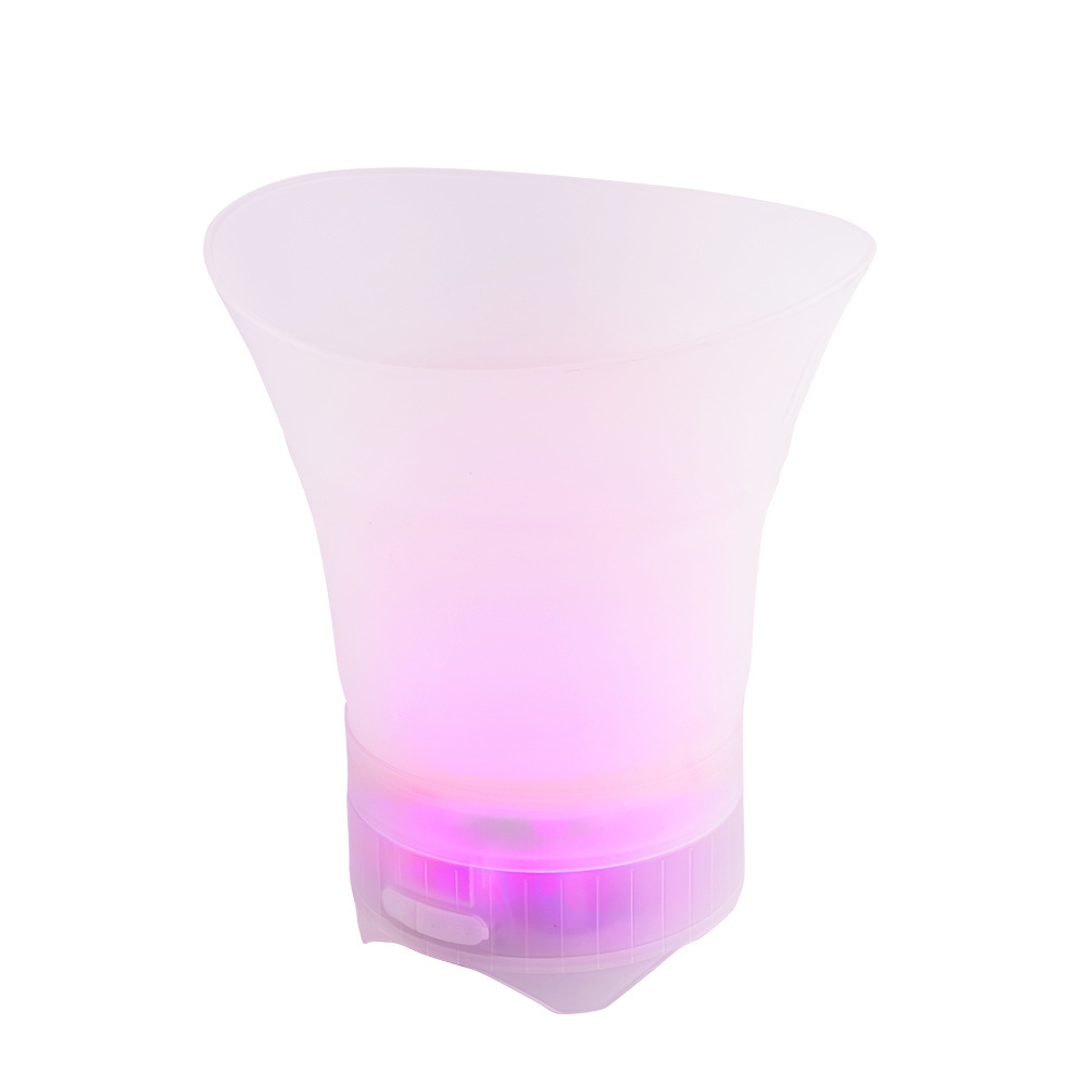 folding LED speaker ice bucket acrylic plastic beer cooling party ice bucket wireless speaker