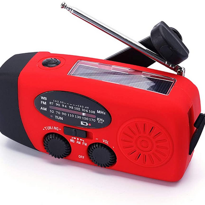 Portable radio Hand Crank Am/Fm/Noaa Solar Radio With Led Flashlight