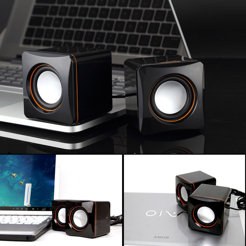 Portable Mini 2.0 Speaker Electronic Gadget Home Audio Hifi wired 3.5mm Stereo Music Usb Computer Speaker