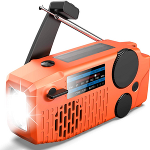 Mini USB Rechargeable emergency hand crank dynamo self-powered solar mini fm am radio with torch with Cell Phone Charger