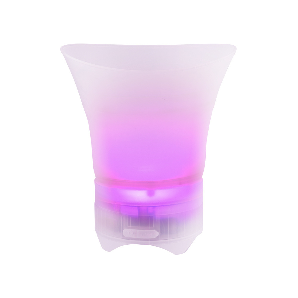 folding LED speaker ice bucket acrylic plastic beer cooling party ice bucket wireless speaker