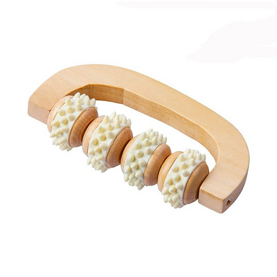 Wooden Massage Roller Wood Therapy Anti-Cellulite Lymphatic Drainage Gua Sha Massager Soft Tissue Massage Tool for Whole Body