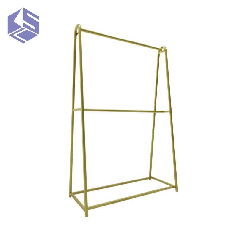 Clothing store display rack double-layer hanger children's clothing store display rack women's floor hanger