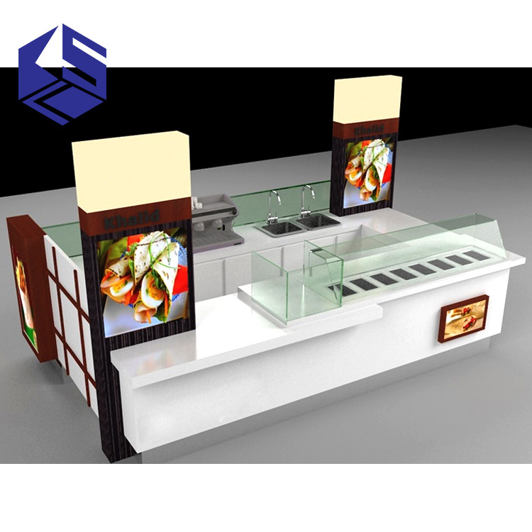 Hot sale shopping mall food kiosk design