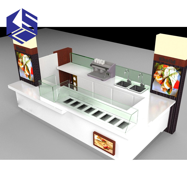 Hot sale shopping mall food kiosk design