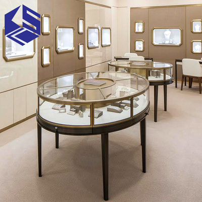 New style glass jewelry display showcase used jewelry display cases