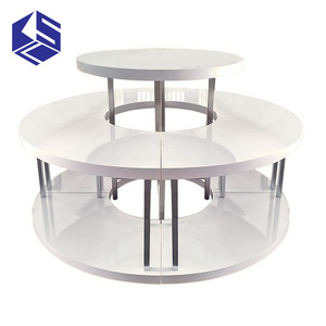 Clothing display rack clothing round table for sale