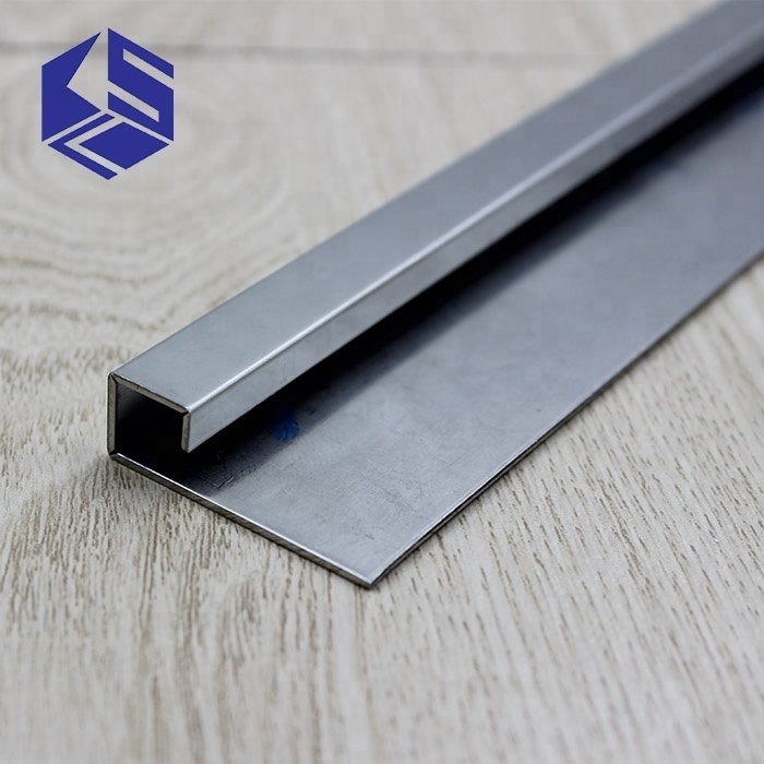 10mm square edge 8k mirror polished stainless steel tile trim