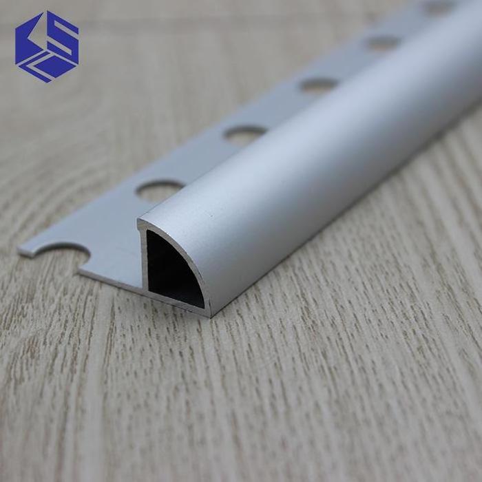 Aluminum alloy Anodized Curved Round Aluminum Tile Trim Ceramic tile trim for sale