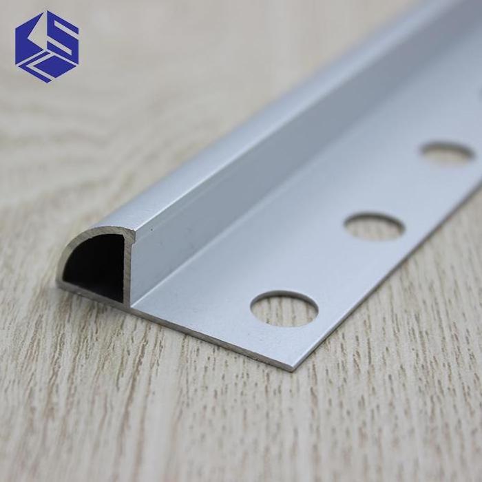 Aluminum alloy Anodized Curved Round Aluminum Tile Trim Ceramic tile trim for sale