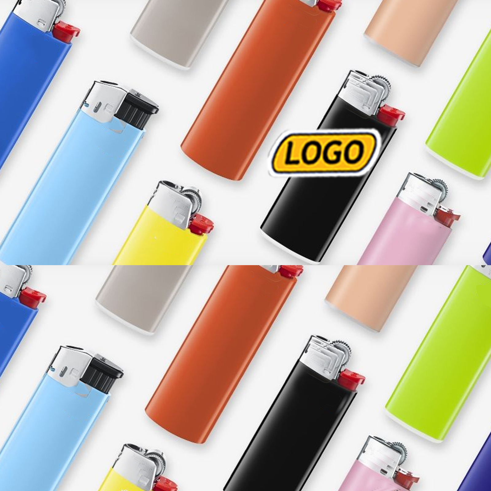 French Lighters Wholesale Original Regular Lighters Classic Lighters J25 J26 Mix Color 53pcs/Tray